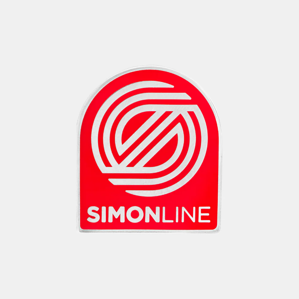 Simon Line Logo Enamel Pin